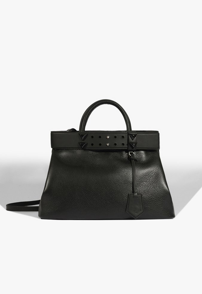 Bolsa Tote Couro Grande Preta