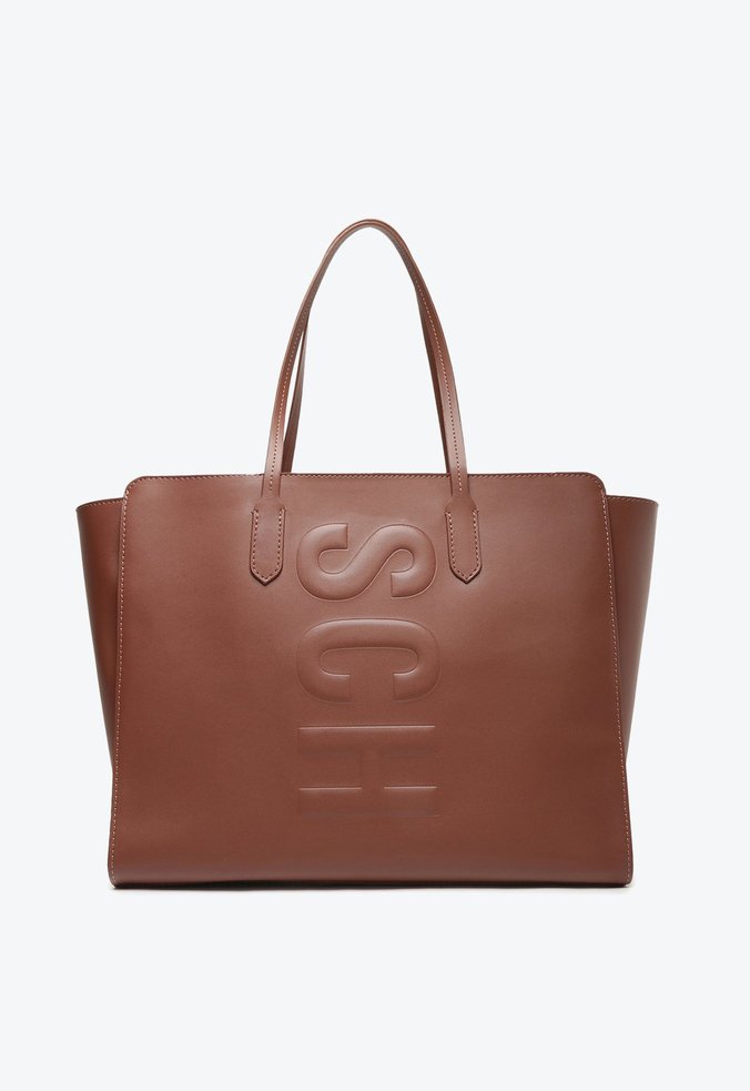 Bolsa Shopping Tassy Schutz Logo Avelã