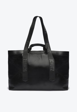 Bolsa Shopping Grande Luli Couro Preta