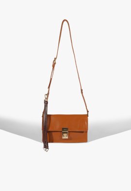 Bolsa Tiracolo The Coolest Bag Couro Marrom