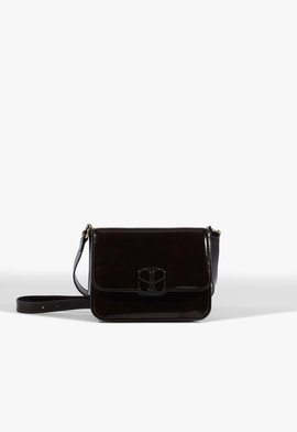 Bolsa Tiracolo Brooke Pequena Couro Marrom