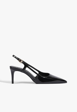 Scarpin Boris Mid Couro Verniz Preto