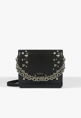 Bolsa Tiracolo Bae Média Couro Preta
