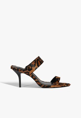 Mule Melina Couro Animal Print