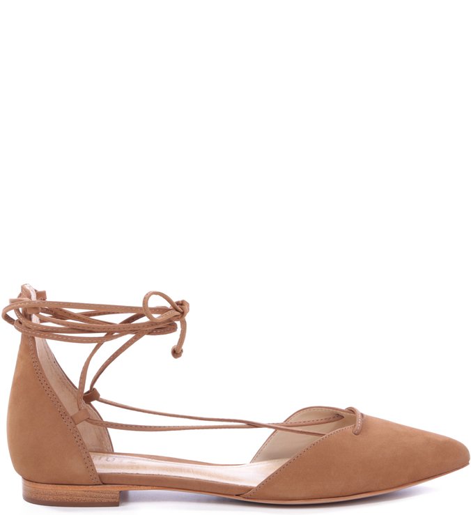 Sapatilha Bico Fino Lace Up Bamboo