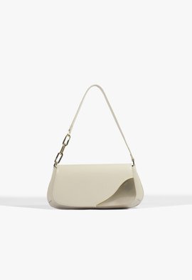 Bolsa Média Kloss Couro Off White