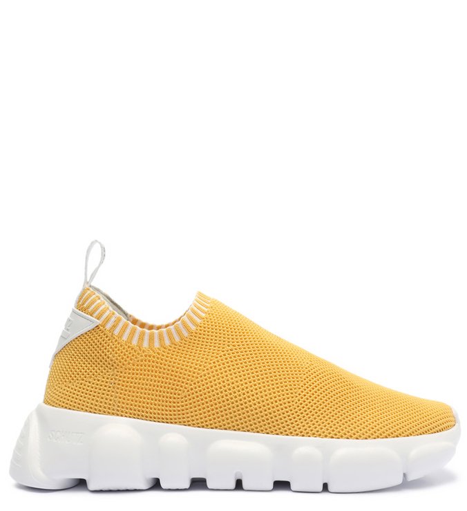 Tênis Knit Schutz Logo Amarelo