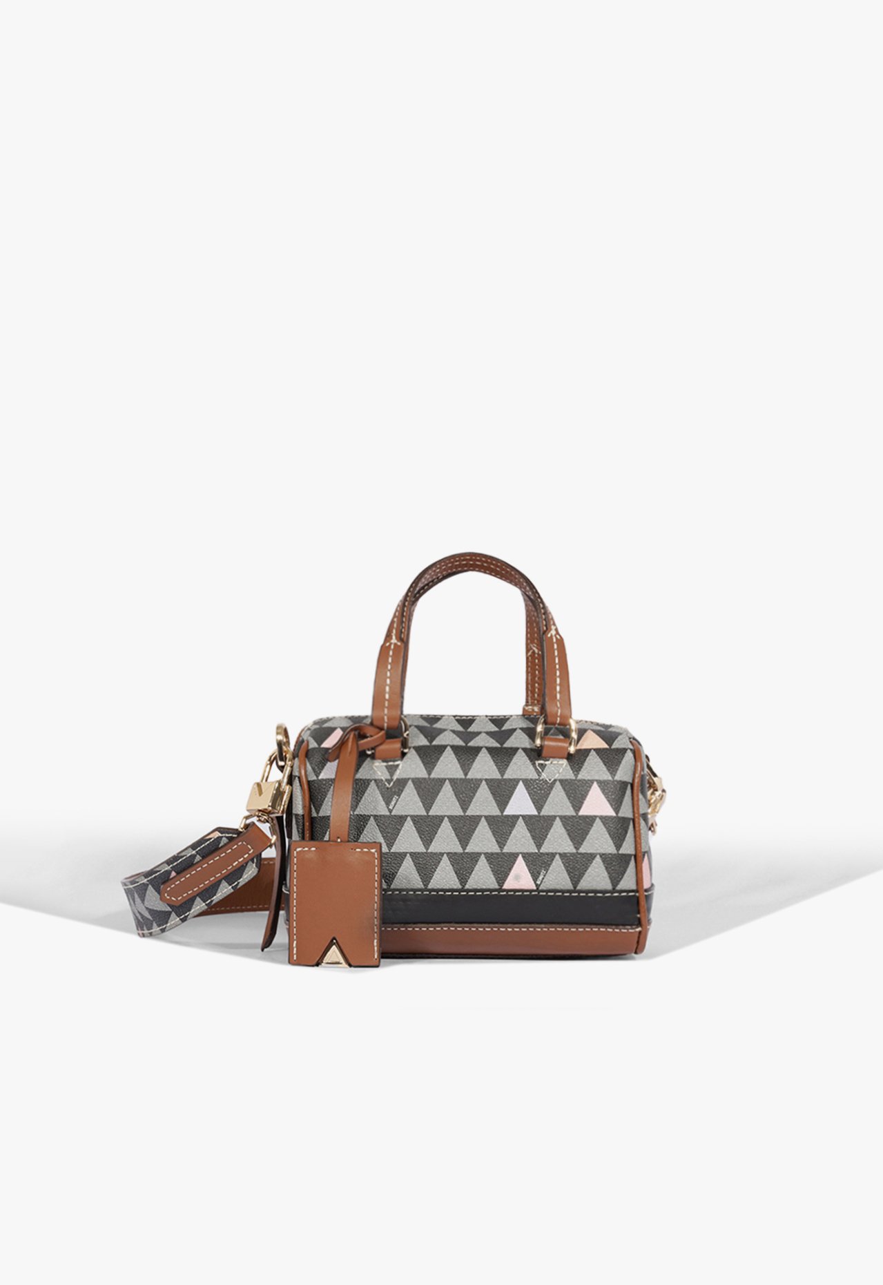 Bolsa Pequena Bowling Triangle Preta | Schutz