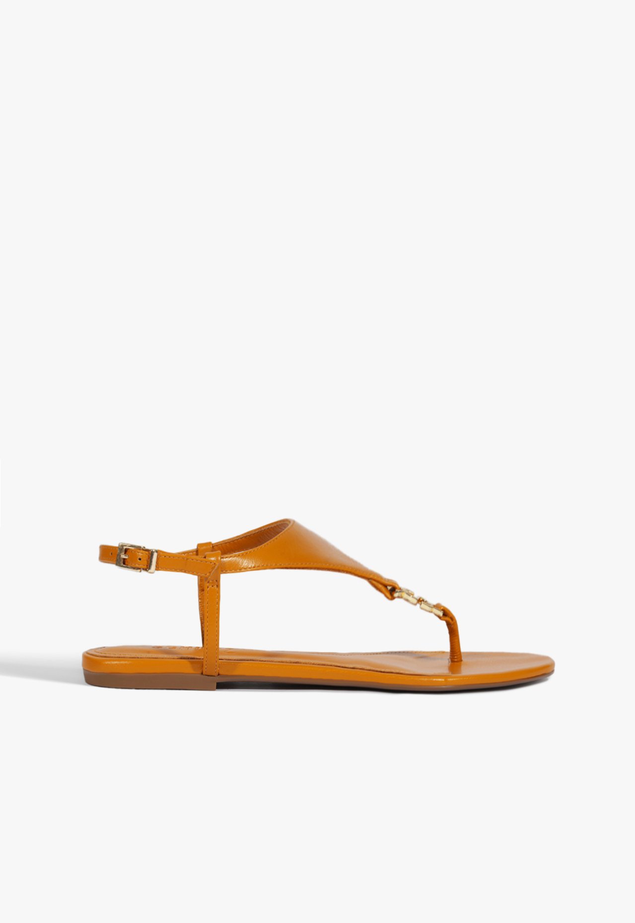 Sandália Rasteira Kate Couro Laranja | Schutz