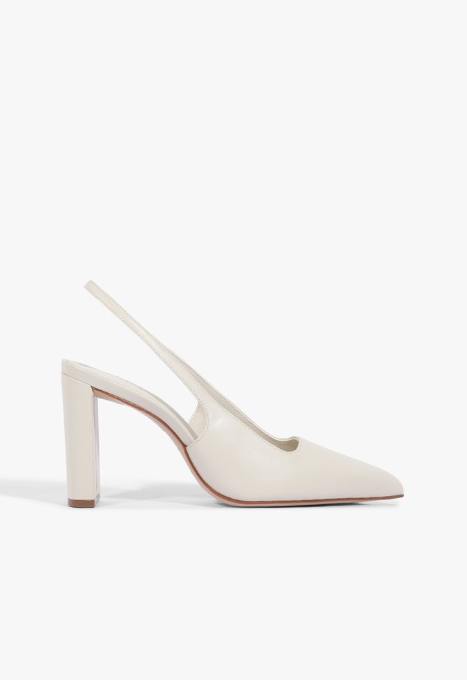 Mule Charlie Couro Branco