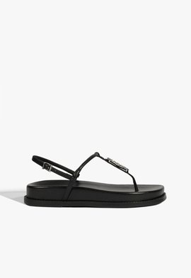 Sandália Papete Couro Schutz Preta