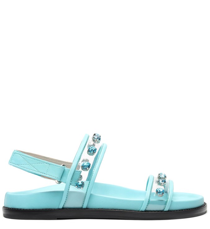 Sandália Papete Studs Vinil Acqua