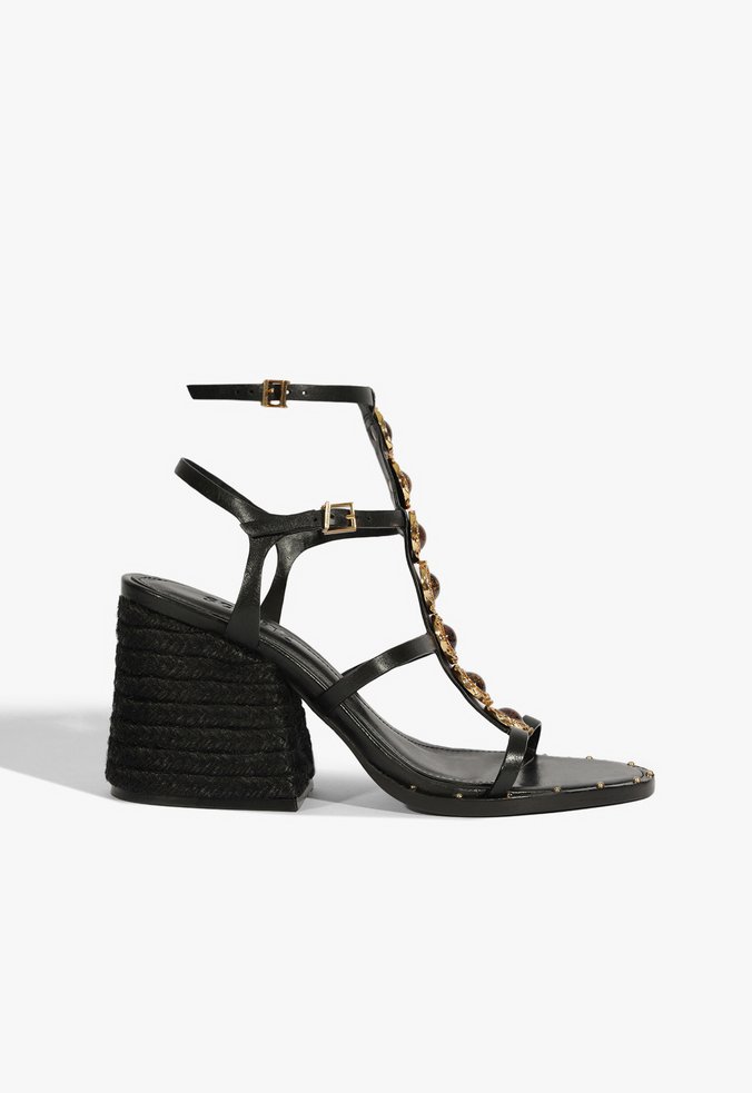 Sandália Block Heel Summer Preta