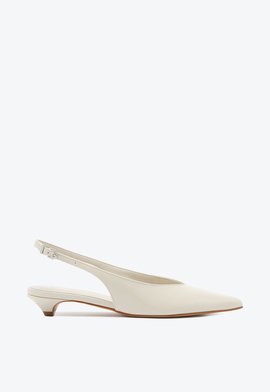 Mule Adelle Couro Branco