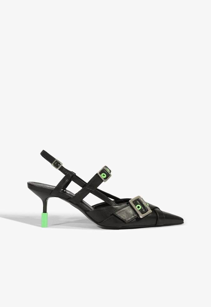 Pump Wet I Couro Preto