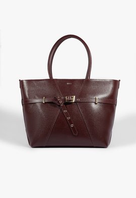 Bolsa Shopping Janet Couro Vinho