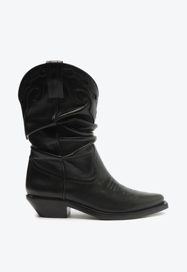 Bota Western Couro Preta