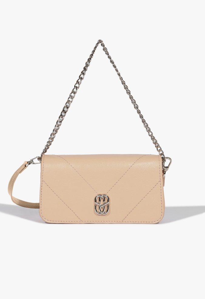 Bolsa Shoulder Couro Rosa