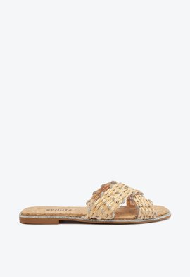 Rasteira X Ráfia Natural