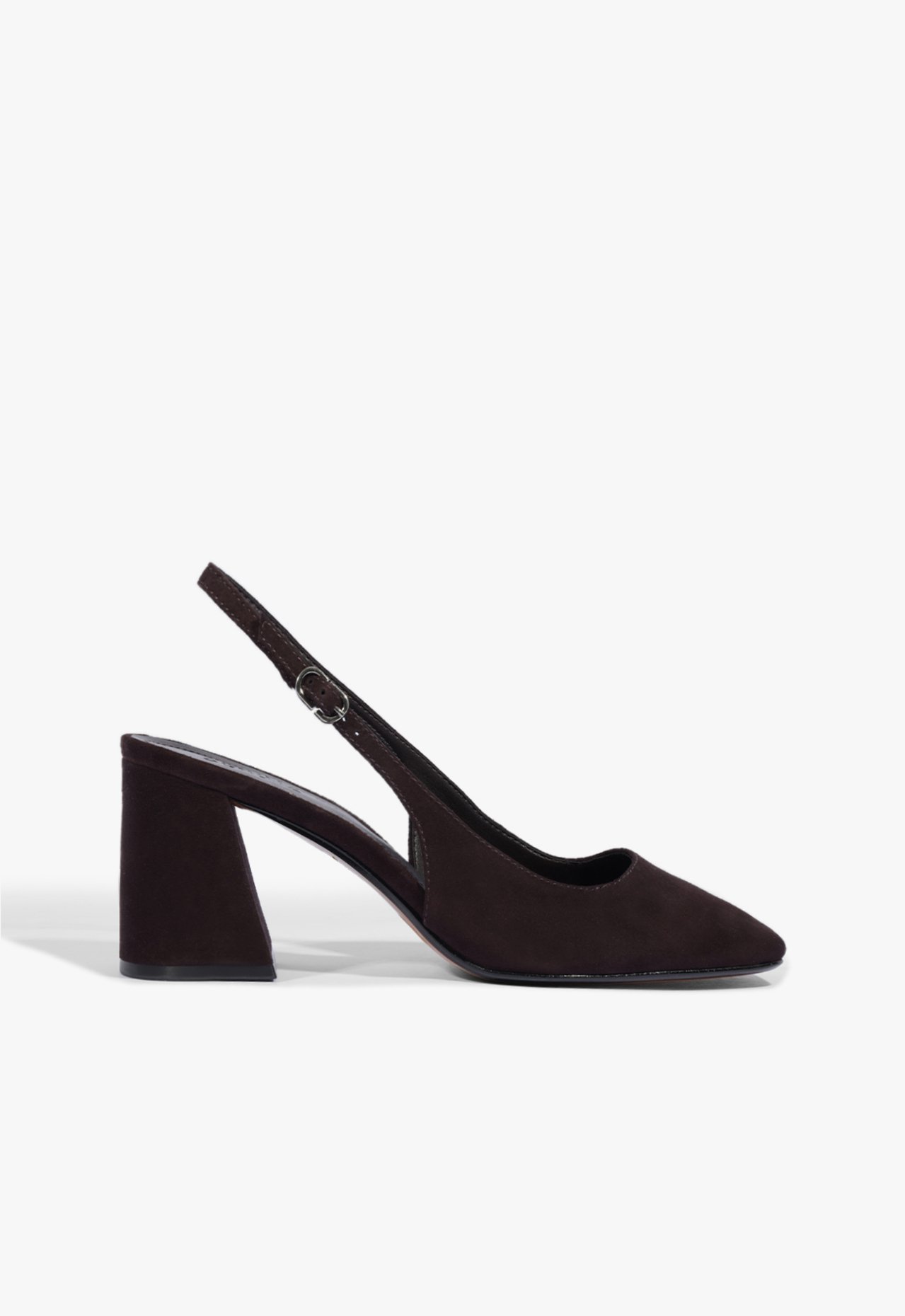 Slingback Leia Block Camurça Marrom | Schutz
