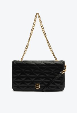 Bolsa Tiracolo Média Foundation Couro Preta