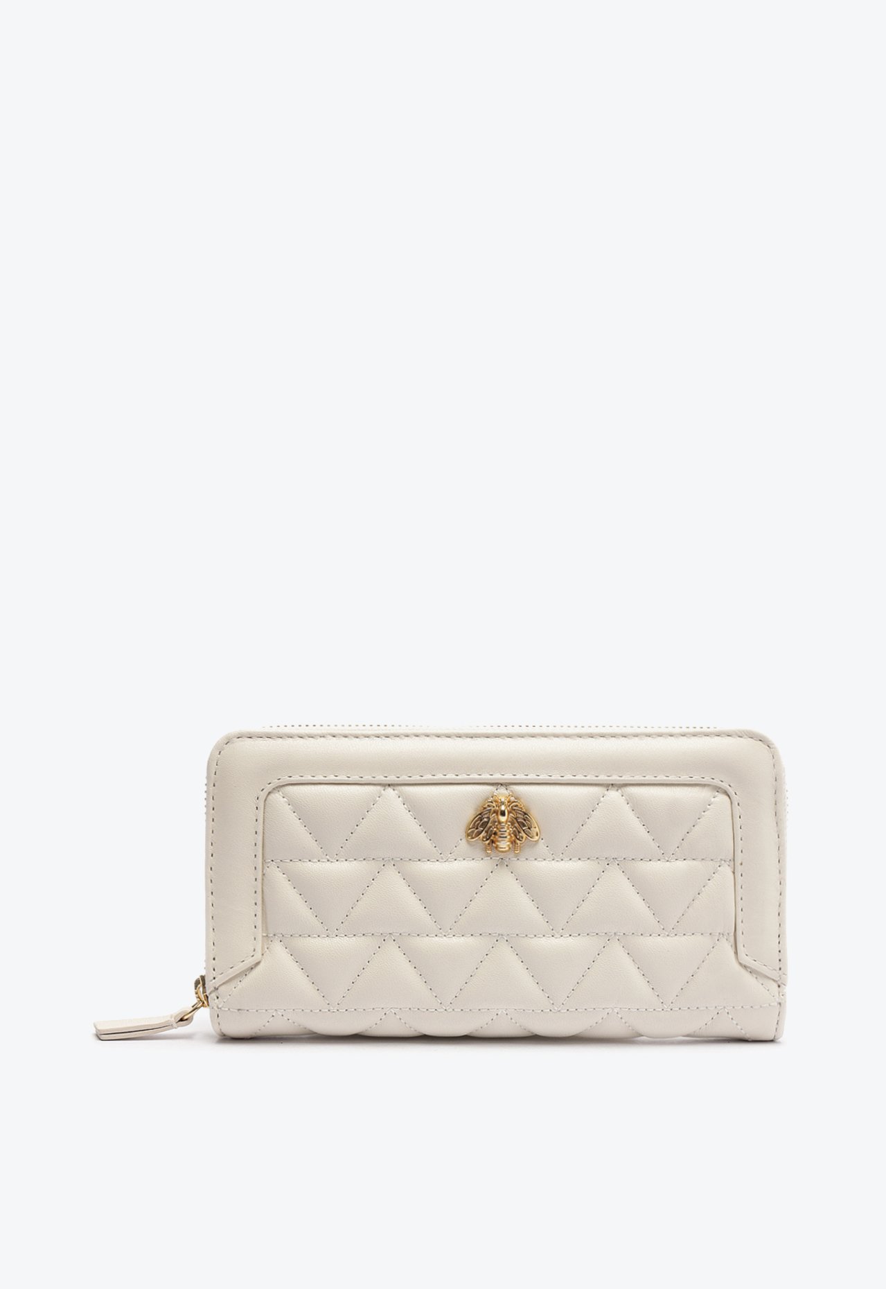 Carteira Grande Believe Couro Matelassê Branca | Schutz