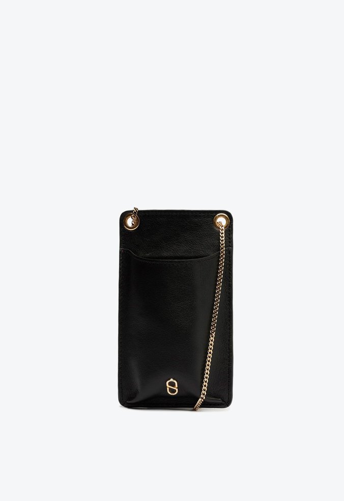 Porta Celular Liz Couro Preto