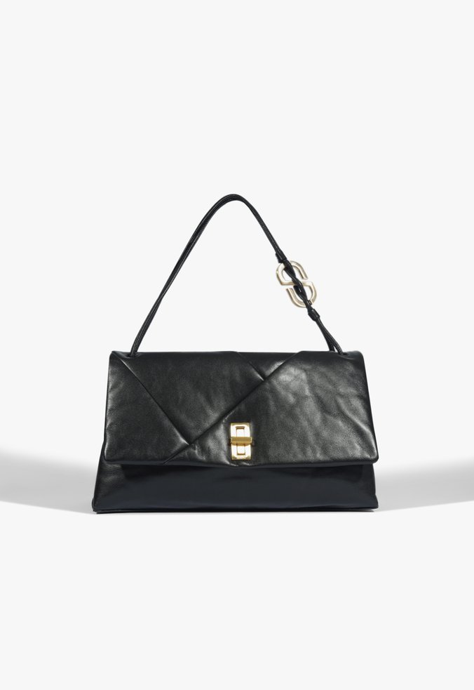 Bolsa Tiracolo Shoulder Reese Média Couro Preta
