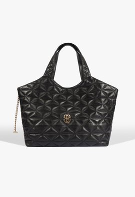 Bolsa Shopping Jamie Grande Couro Preta