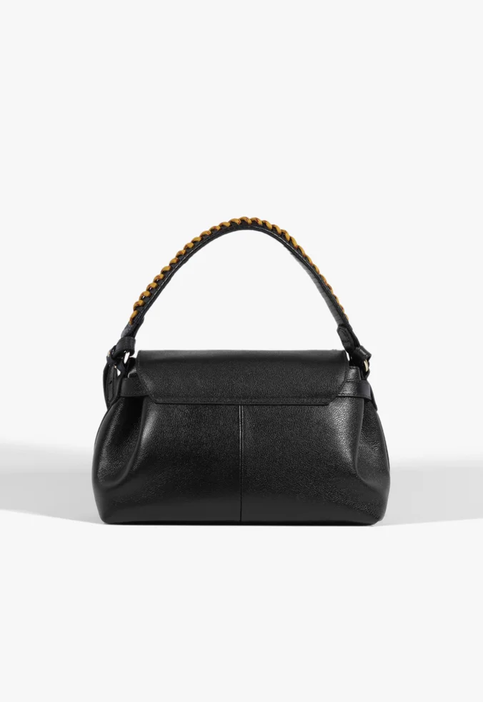 1015サトゥルヌス Bolsa Tiracolo Pequena London Couro Preta | Schutz