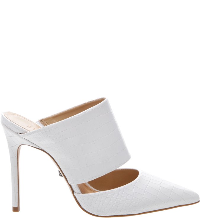 Sand lia Mule Quereda Croco Branca Schutz