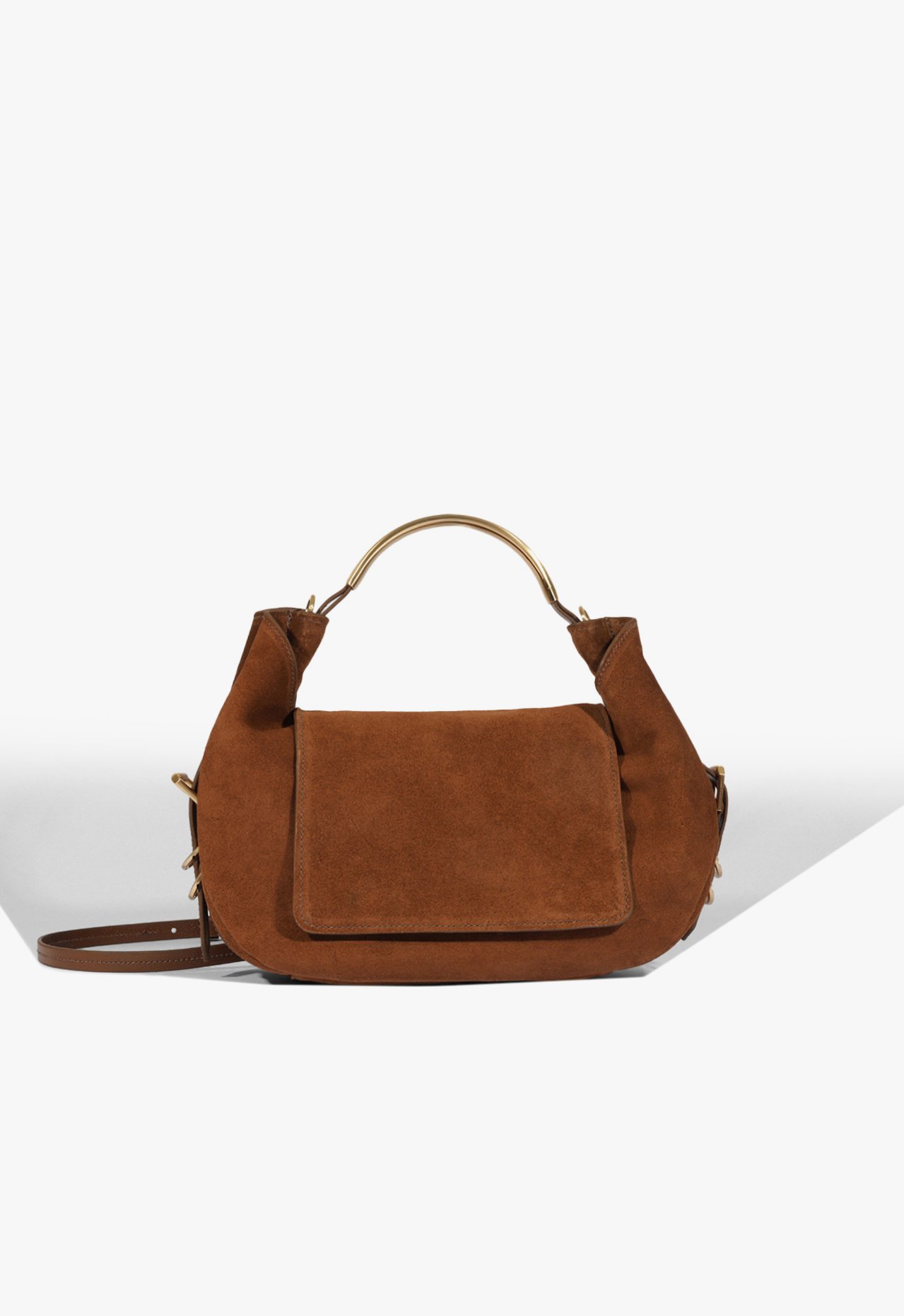 Bolsa Tiracolo Média Jack Camurça Marrom | Schutz