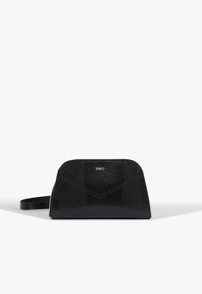 Vista 3 Bolsa Tiracolo Hazel Pequena Preta | Schutz Schutz BR Preto Schutz BR Preto