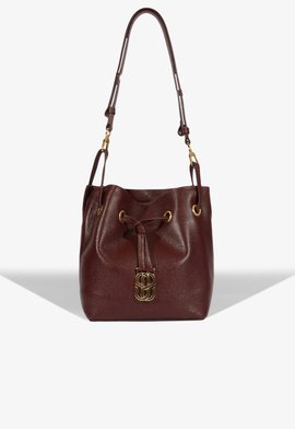 Bolsa Tiracolo Bucket Easy Couro Vinho