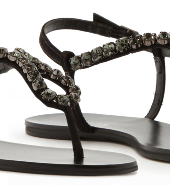 SANDÁLIA RASTEIRA GLAM STONES BLACK SANDÁLIA RASTEIRA GLAM STONES BLACK