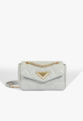 Bolsa Tiracolo Pequena 944 Couro Azul Clara