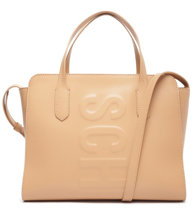 Bolsa Tote Grande Couro Tassy Bege Bolsa Tote Grande Couro Tassy Bege