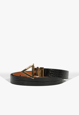 Cinto Triangle Couro Preto