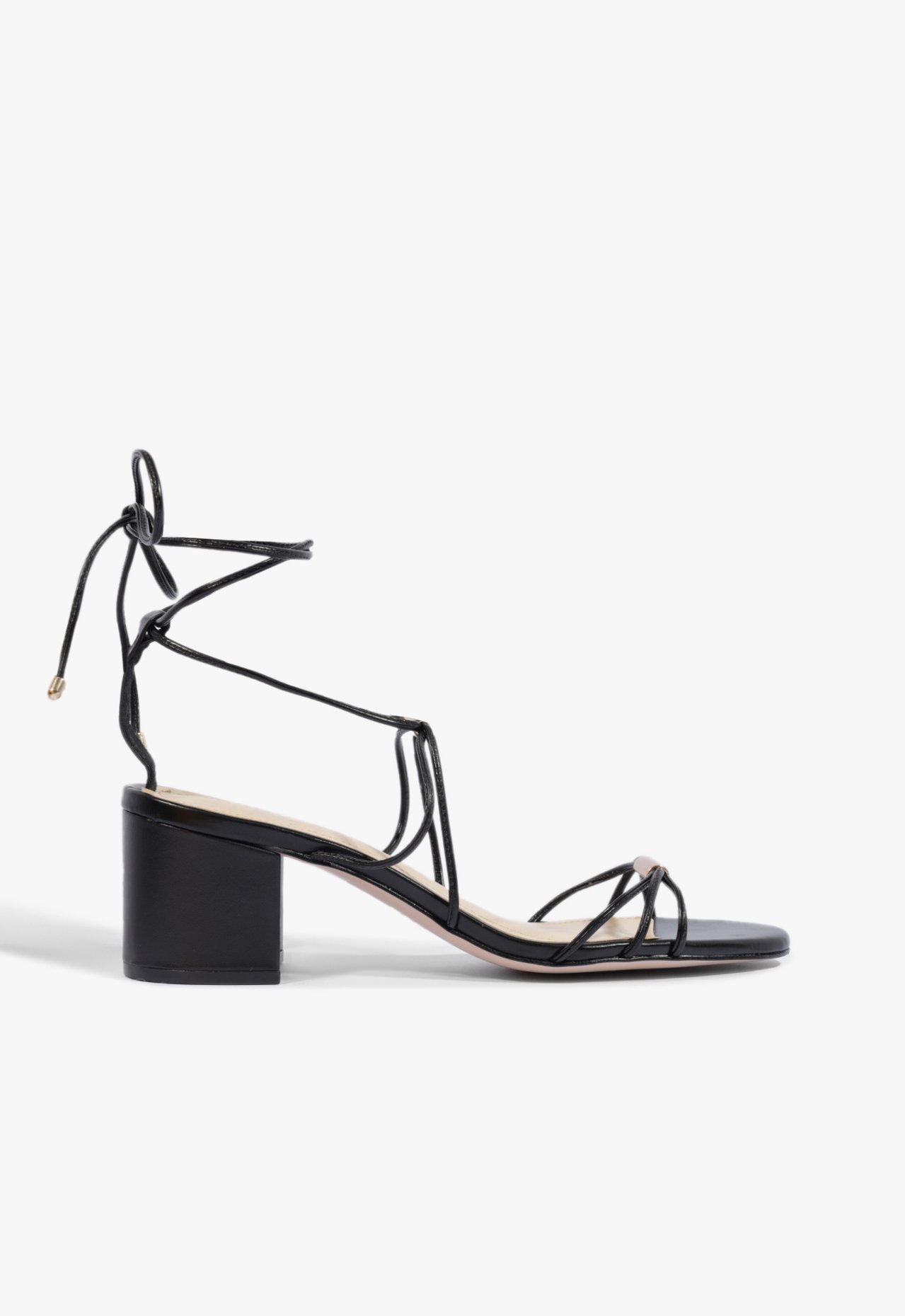 Sandália Strings Block Heel Black | Schutz