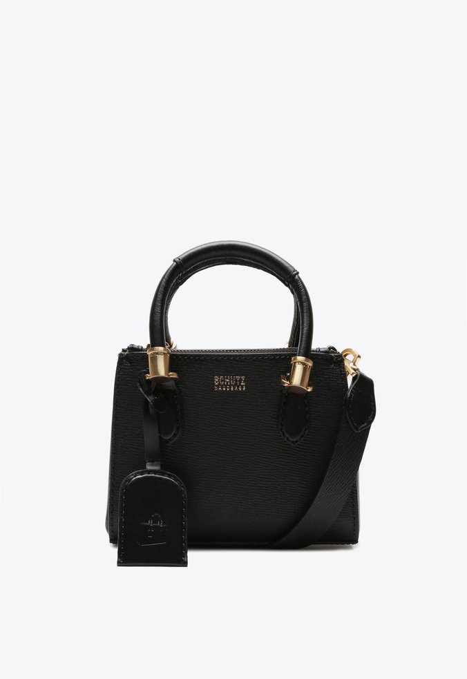 Bolsa Tote Baby New Lorena Couro Preta