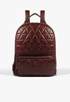 Mochila 944 Couro Matelassê Vinho