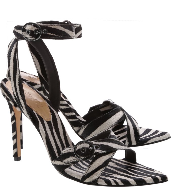 Sandália Stiletto Zebra Print Sandália Stiletto Zebra Print