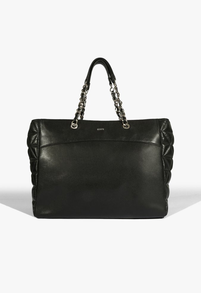 Bolsa Shopping Elvie Couro Preta
