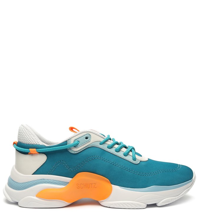Sneaker Rush Cyan x Orange Neon