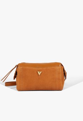 Bolsa Média Camurça Marrom