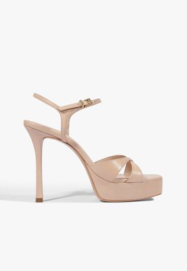 Sandália Maxine Meia Pata Couro Rosa