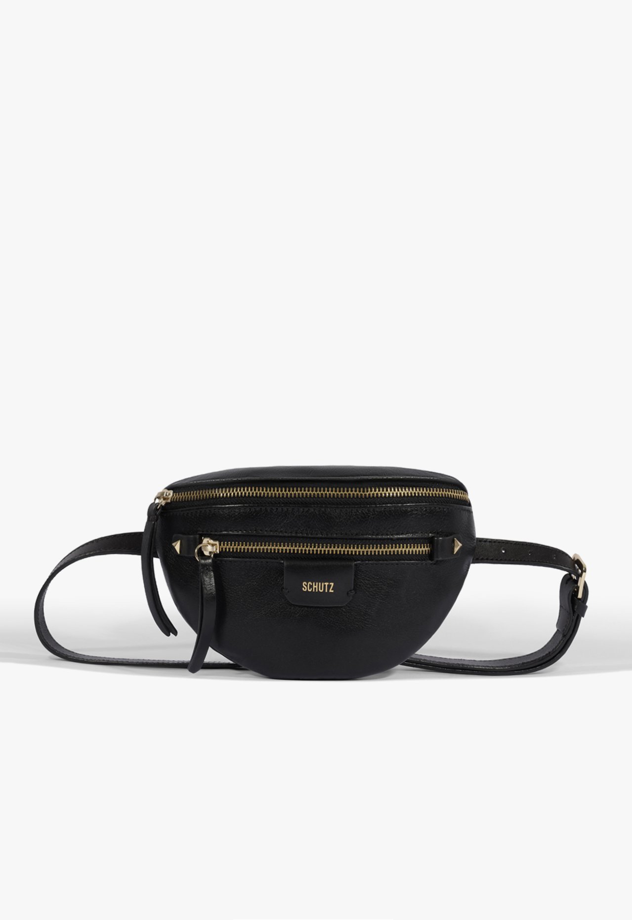 Vista 2 Pochete Aurora Couro Preta | Schutz Schutz BR Preto Schutz BR Preto