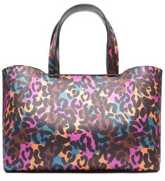 Shopping Bag Neoprene Leopard Colors/Black