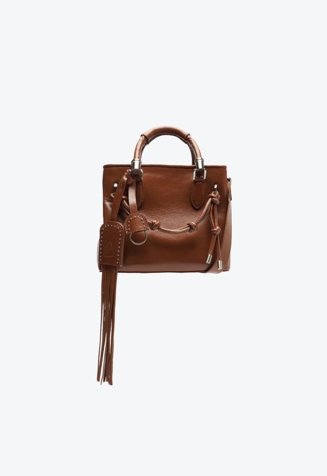 BOLSA ZUMA PEQUENA COURO MARROM