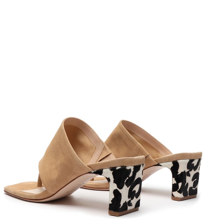 Mule Mid Heel Nobuck Honey Mule Mid Heel Nobuck Honey
